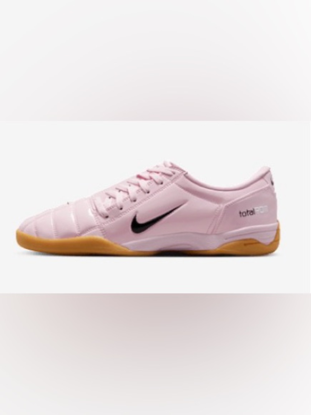 Nike Pink Indoor Soccer Sneaker with Black Swoosh Nike Total 90